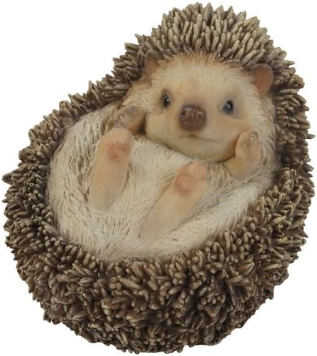 Hi-Line Gift Ltd Hedgehog on Back Statue...