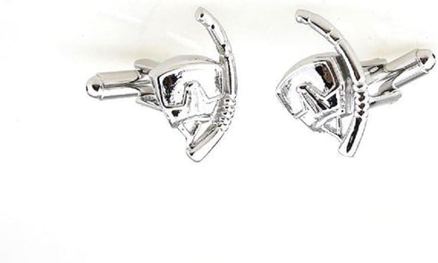 Scuba Diver Mask Snorkel Pair Cufflinks in a Presentation Gift Box & Polishing Cloth...