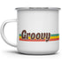 Groovy Retro Camper Enamel Mug, Camping Coffee Mug, Outdoor Camp Mug (12oz)...