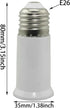 3PCS E26 80mm/3.15inch Socket Extender Extension Socket Adapter Light Bulb Socket Extension Lamp Holder Adapter...