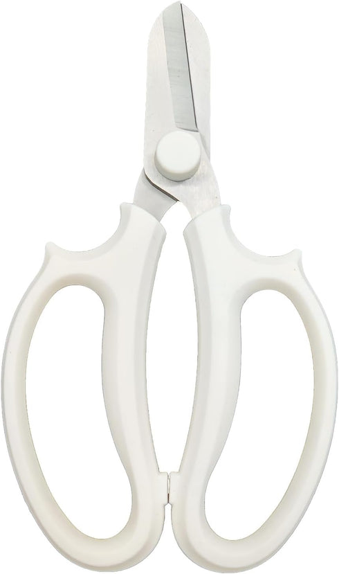 Gardening Scissor White Sharp Blade Alloy Steel Garden Shears for Cutting Flowers Trimming Plants of Yard Florist Rose Herb Hedge and Fruits Picki...