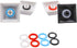 120Pcs Clear Rubber O-Ring Switch Dampeners Keycap white for Cherry MX Key Switch Keyboards Dampers...