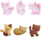 Cookie Cutters Cat Shape, 3PCS Cat Cookie Mold, Animal Cookie Stamps for Baking(Pink)...