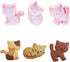 Cookie Cutters Cat Shape, 3PCS Cat Cookie Mold, Animal Cookie Stamps for Baking(Pink)...