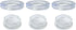 zhuohai 3Pcs Plastic Patio Table Umbrella Hole Ring and Cap Set for Outdoor Glass Garden Beach Yard Table Umbrella Plug (2 Inch, Translucent)...