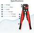 Automatic Wire Stripper, 3 in 1 Self-Adjusting Wire Cutter For Electrical Wire Stripping, Cable Cutting, Crimping Tool from 10-24 AWG...