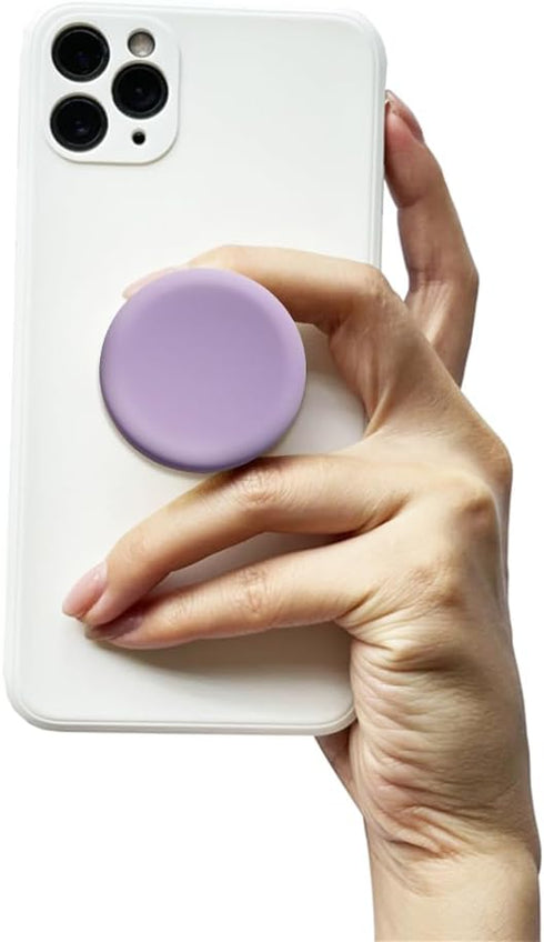 GRIPONG Cute Soft Silicone Cover Expandable Collapsible Mobile Phone Grip Stand Holder for Smartphone Tablet Cell Phone Accessory (Purple)...