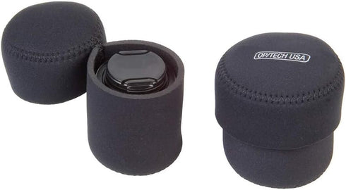 OP/TECH USA 7801032 Fold-Over Neoprene Lens Pouch – Durable Camera Lens Case with No-Lose Lid – 253 (Black)...