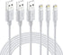 Lightning Cable MFi Certified - iPhone Charger 3Pack 6FT Lightning to USB A Charging Cable Cord Compatible with iPhone 14 13 12 Mini Pro Max SE 11...