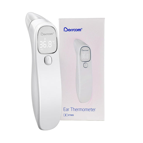 Berrcom Forehead and Ear Thermometer for Adults and Kids, Digital Infrared Thermometer for Baby Touchless Medical Thermometer with LED Display and...