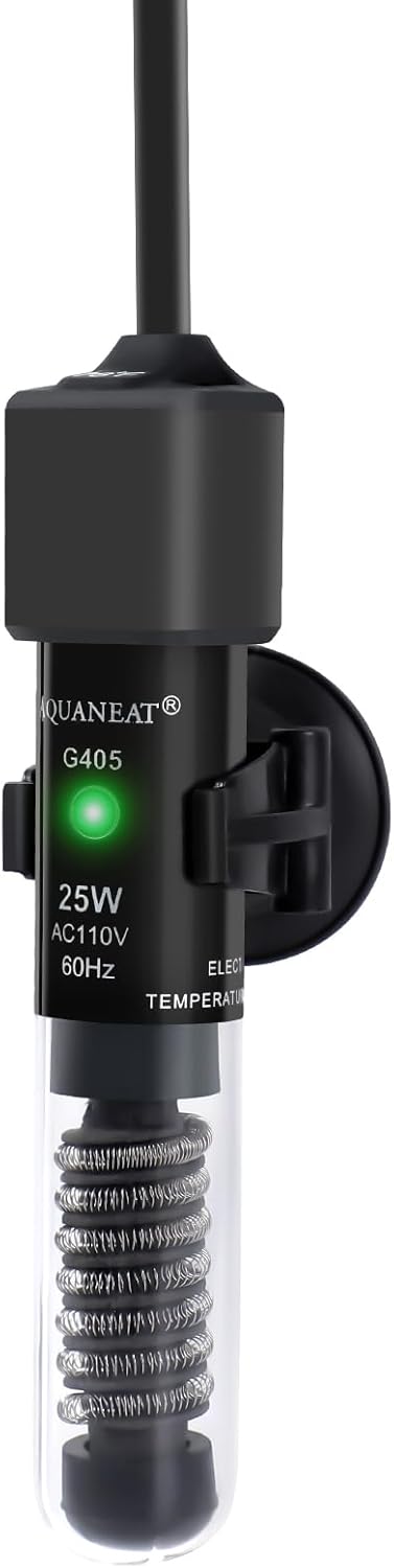 AQUANEAT 12 Pack Aquarium Suction Cup Clip Black, for Aquarium Heater, Tubing Hose, Plant, Decoration, fish tank (Middle 1")...