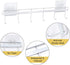 YiZhi Adhesive Wall Hooks Rack Kitchen Rail, Space Saving Utensil Holder No Drilling Wall Mounted Accessory Hanger with 6 Hooks for Kitchen Bathro...