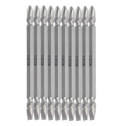 PH2/ SL6 Magnetic Double Ended Screwdriver Bits, S2 Power Tool, 1/4 Inch Hex Shank 4Inches Length, 10Pcs...