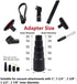 7 PCS Vacuum Attachments Replacement for Shop Vac Accessories with, 1 7/8" to 1" Adapter for Shop Vac,1 1/4" Household Cleaning Accessories Brush ...