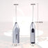 Handheld Milk Frother with Stainless Steel Whisk, Portable and Powerful Foam Maker for Morning Coffee, Latte, Cappuccino, Hot Chocolate (Silver)...