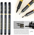 Maxmartt 3 Pcs Ink Pen Artist 3 Size Calligraphy Pen for Writing Drawing Chinese Japanese Calligraphy Shodo Brush Ink Pen Fineliner Pens Calligrap...