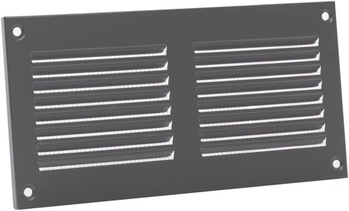 EUROPLAST 7x4 inch Vent Cover with Screen Mesh - Grey Register Vent Cover - Metal Air Return Grill - HVAC Vent Register for Home Improvement - Cei...