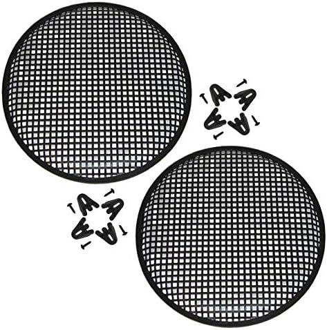 10'' Inch Car Audio Speaker Sub Woofer Metal Black Grill Cover Guard Pack of 2 (Pair)...