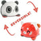 TeeTurtle - The Original Reversible Panda Plushie - Red Panda + Panda - Cute Sensory Fidget Stuffed Animals That Show Your Mood...