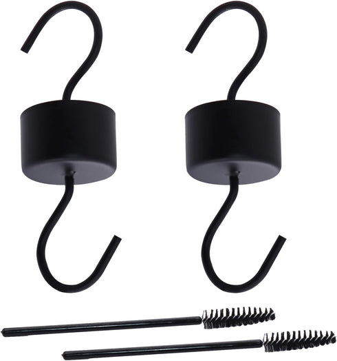 2 Pack Hummingbird Feeder Ant Guard, Metal Ant Moat for Hummingbird Feeders with 2 Hummingbird Feeder Brushes, Black...