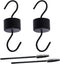 2 Pack Hummingbird Feeder Ant Guard, Metal Ant Moat for Hummingbird Feeders with 2 Hummingbird Feeder Brushes, Black...