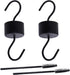 2 Pack Hummingbird Feeder Ant Guard, Metal Ant Moat for Hummingbird Feeders with 2 Hummingbird Feeder Brushes, Black...