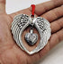 JUPPE Memorial Sympathy Gift - Angel Wings Christmas Ornament Decoration - A Piece of My Heart Lives in Heaven - Bereavement Gift for Loss of Love...