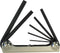 EKLIND 20812 Steel Handle Fold-up Hex Key allen wrench - 8pc set SAE Inch Sizes 3/32-1/4...