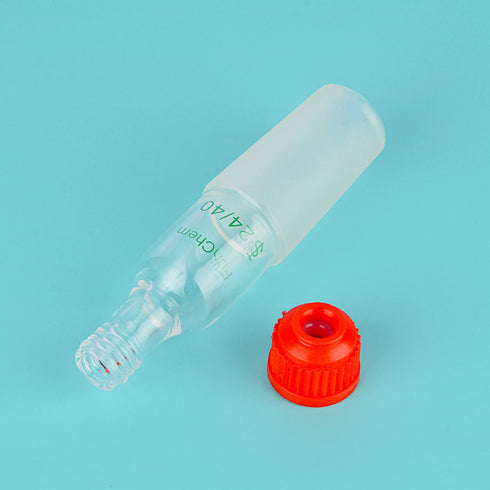 Glass Thermometer Inlet Adapter for Distillation Apparatus, Thermometer Adapter with 24/40 Inner Joint, 80mm Height, 1 Pack...
