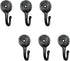 Hand Forged Metal Wall Hook Set of 6 Pcs Wrought Iron Handmade Rustic Hook for Plant & Mug Blacksmith Farmhouse Decor Coat Hook Rack Antique Finis...