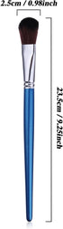 6 Pcs Mop Brush for Acrylic Painting, 1 Inch Oval Blending Brushes Artist Paint Brushes for Acrylic Watercolor Oil Painting Face Body Art, Blue...