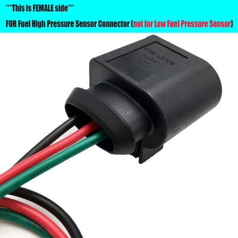 Huayicarbpart Compatible with Audi Volkswagen 2009-2018 Bentley Fuel High Pressure Sensor Connector Harness Pigtail 4D0971993...