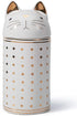 HAUCOZE Cat Cookie Jar Decorative Candy Jar with Lid Modern Arts Gifts Ceramic 8.1inch...
