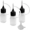3PCS Needle Tip Glue Bottle, 5ML Blunt Needle Tip Precision Applicator Oil Bottles with Funnel, Empty Applicator Glue Oiler Squeeze Bottle for for...