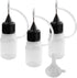 3PCS Needle Tip Glue Bottle, 5ML Blunt Needle Tip Precision Applicator Oil Bottles with Funnel, Empty Applicator Glue Oiler Squeeze Bottle for for...