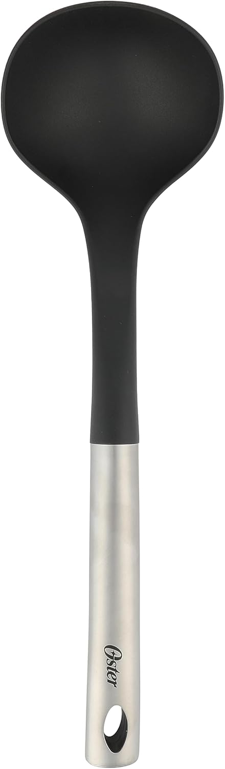 Oster Baldwyn 12" Nylon Ladle - Black w/Stainless Steel Handle...