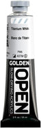 OPEN Slow-Drying Acrylics by GOLDEN, Titanium White, 2 fl oz. tube, Professional Acrylic Paint, Semi-Opaque...