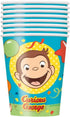 Curious George Paper Cups - 9oz (Pack of 8) - Delightful, Sturdy & Eco-Friendly Party Essentials - Perfect for Kids' Birthdays, Themed Events & Ce...