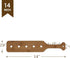 BATTIFE 14 inch Bamboo Paddle Lightweight Durability Smooth Paddle with Airflow Holes Unfinished Wooden Paddle...