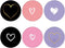 6 Pack Cellphone Phone Grip and Smartphones Stand, Collapsible Cell Phone Expanding Holder for Phone - Pink Black Purple Heart White......