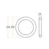 uxcell 2 Pcs Multi-Purpose Metal O Ring Buckle Welded 70mm x 60mm x 5mm for Hardware Bags Ring Hand DIY Accessories...