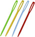 48pcs 2.7" Large Eye Plastic Sewing Needles - Yarn, Lacing, Safety Needles for Children's Craft Projects, 4 Colors...