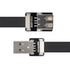 Xiwai 2.0M USB 2.0 Type-A Male to Female Extension Data Flat Slim FPC Cable for FPV & Disk & Scanner & Printer...