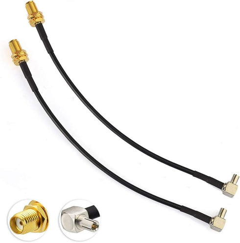 Superbat SMA to TS9 Cable Pigtail SMA Female to TS9 90 Degree External Antenna Adapter Cable for MiFi Router USB Modem & MiFi Hotspot Dongle (6" R...