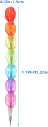 NUOBESTY 16pcs Stackable Pencils Colored Bead Pencils Rainbow Buildable Pencil Writing Drawing Pencils Stationery Supplies Party Favors Non-sharpe...