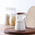 HAOTOP Ceramic Honey pot with Lid and Honey Dipper,Porcelain Honey Jar Easy to Clean and Dishwasher Safe,12oz (White)...