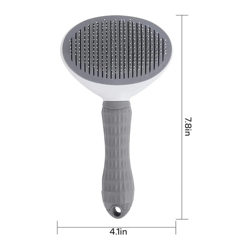 1208S Pet Grooming Brush Shedding and Dematting Comb for Small and Large Dogs, Cats-Grey...