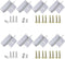 ECO-WORTHY 2 Pack Solar Panel Roof Mounting Aluminum Z Bracket Sets with Nuts and Bolts for RV, Boat, Roof and Other Off Gird Roof Installation(Z ...