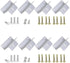 ECO-WORTHY 2 Pack Solar Panel Roof Mounting Aluminum Z Bracket Sets with Nuts and Bolts for RV, Boat, Roof and Other Off Gird Roof Installation(Z ...