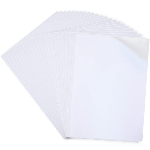 BILLIOTEAM 22 Sheet A4 Size White Double Sided Tape,8.27" x 11.42",Arts Crafts Adhesive Tape Strong Sticky Tape for DIY Arts Craft Photo Albums Ho...